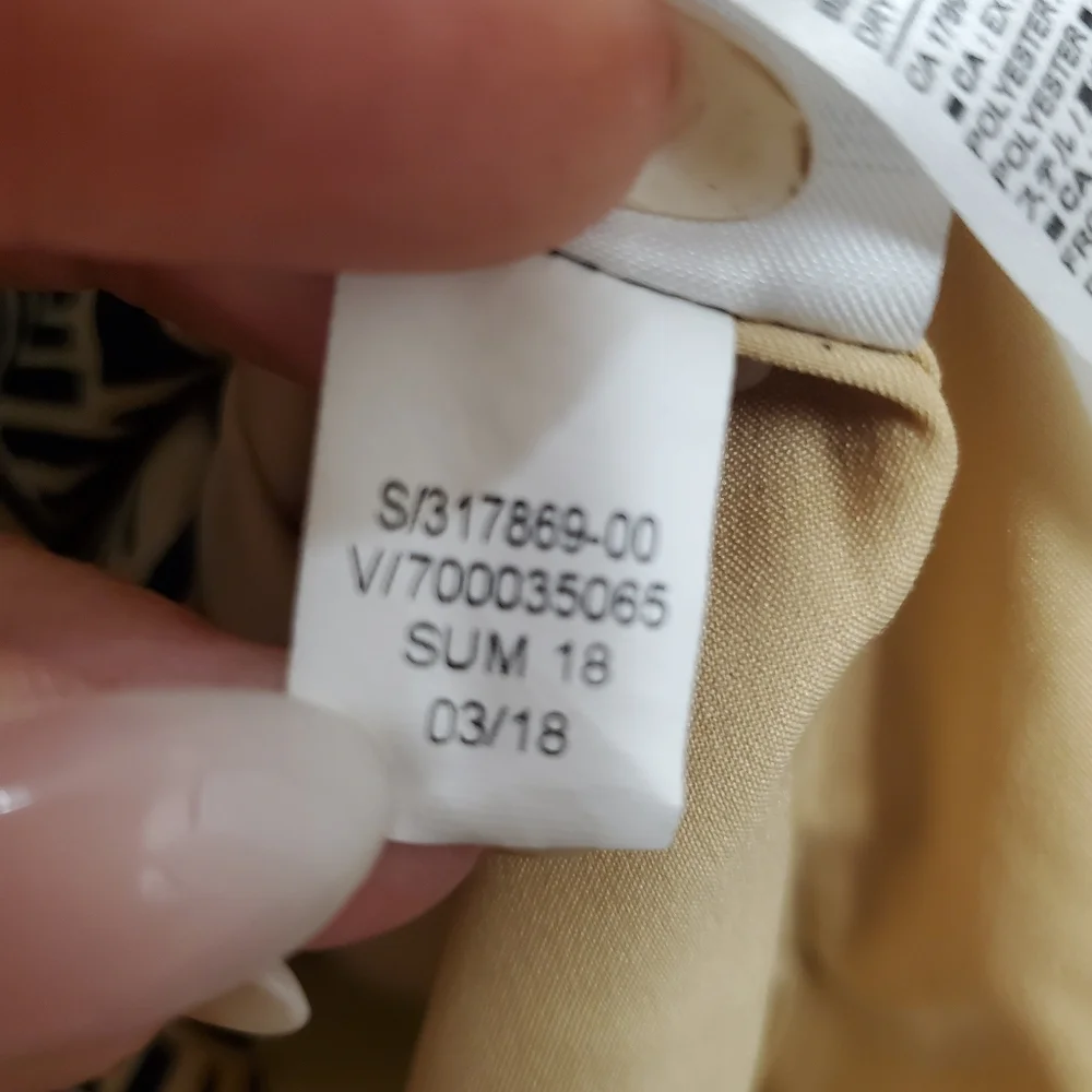 Banana Republic Slip Dress Aztec Geometric Boho Prep  Large - Picture 9 of 9